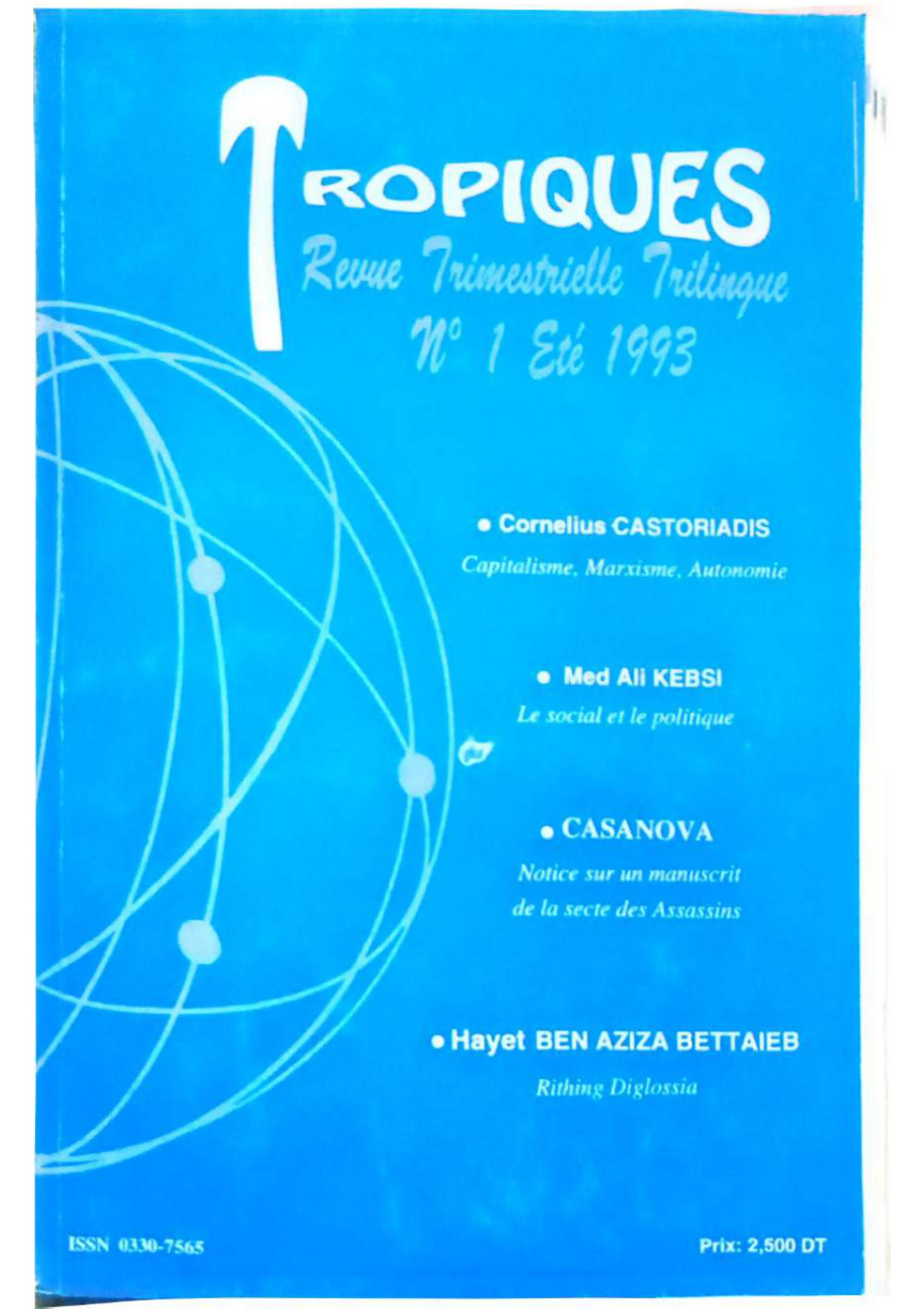 Couverture Madarat N° 1 (Tropiques) — numéro inaugural, été 1993